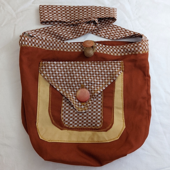 Reversible Boho Handmade Crossbody Bag - Picture 1 of 5